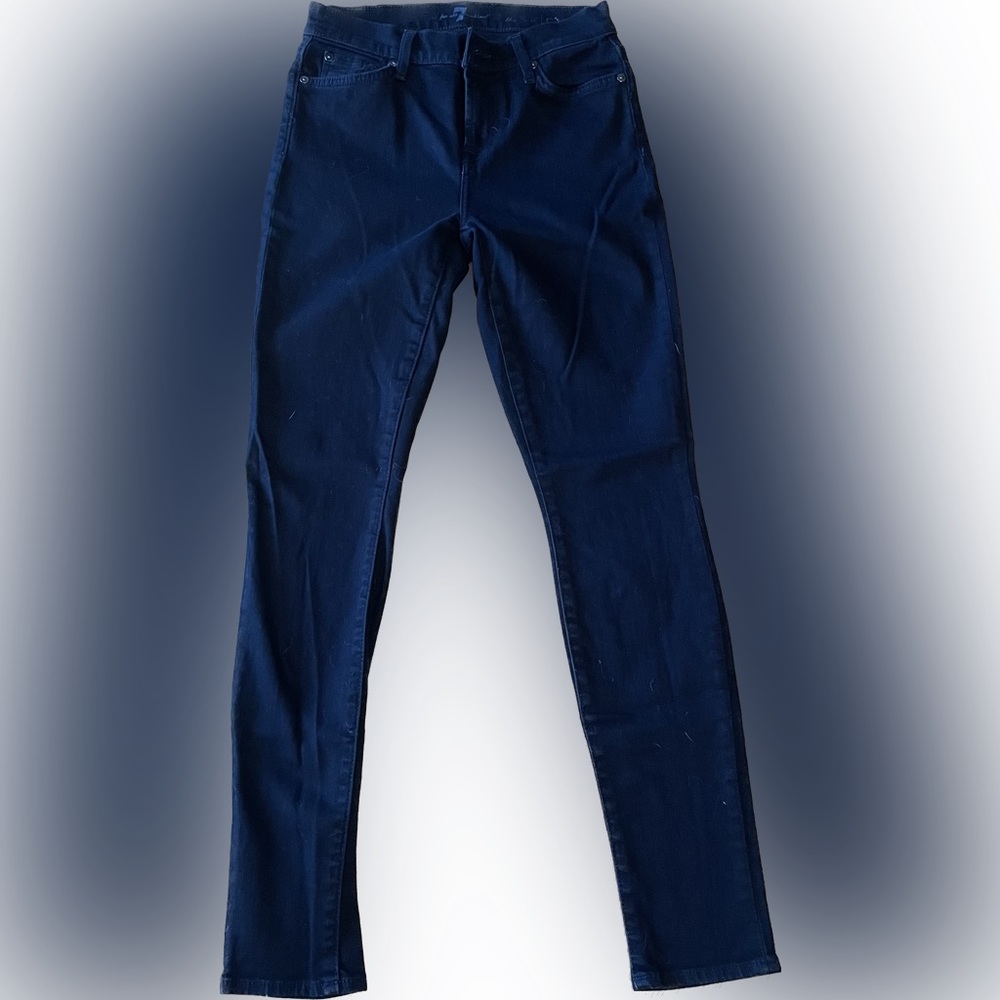 7 for all mankind black skinny jeans